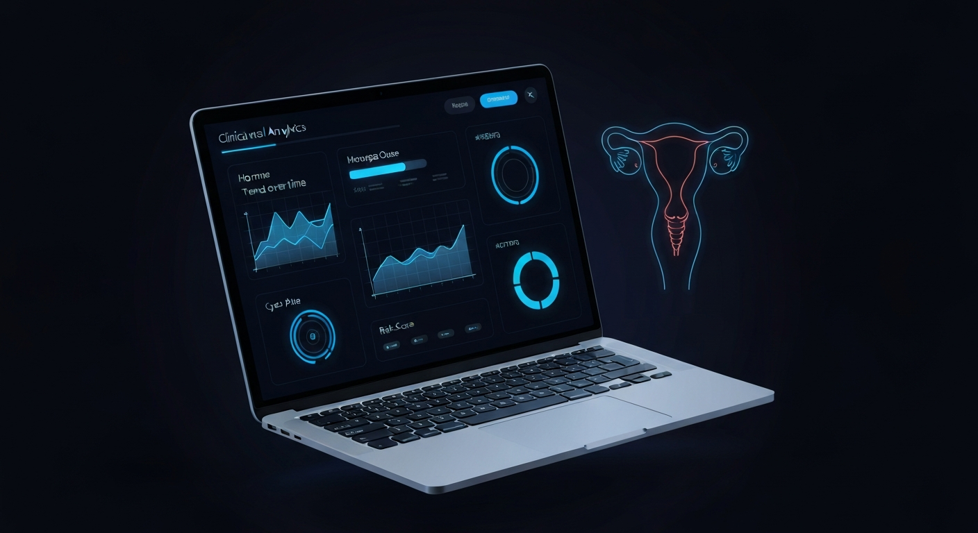 Clinical analytics dashboard, custom healthtech software for healthcare (anonymized)