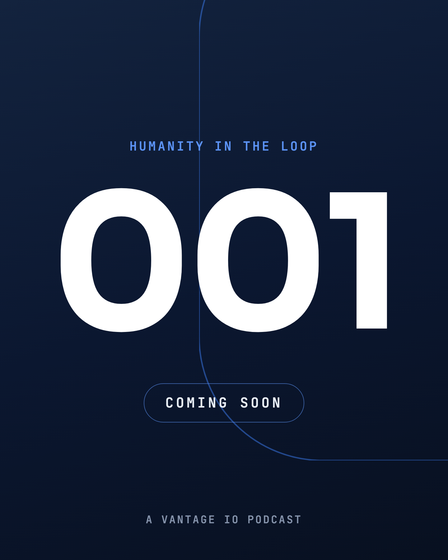 Coming soon placeholder art for Humanity in the Loop episode 001